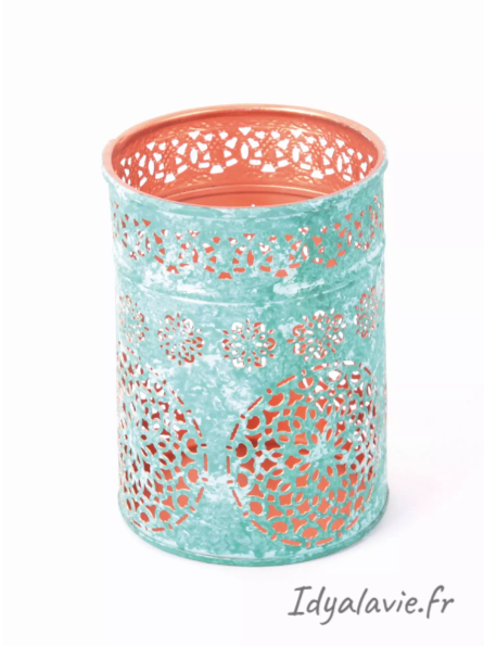 Photophore "Rêve" métal Mandala