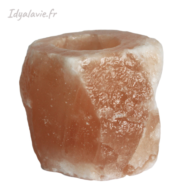 Photophore en Cristal de sel brute