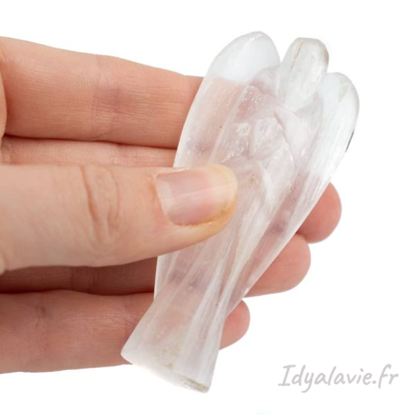 Ange en pierre de Sélénite 75mm