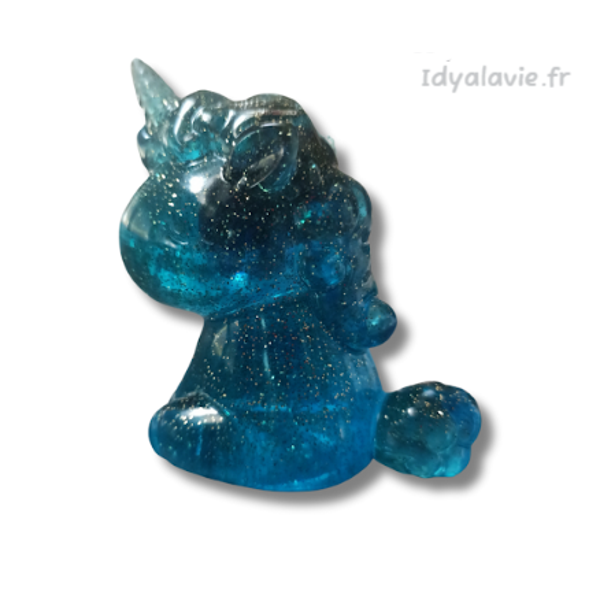 Orgonite Licorne bleue