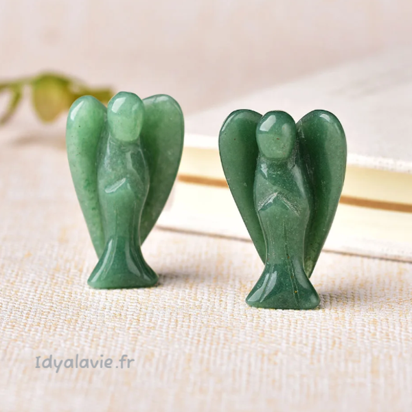 Ange en Aventurine verte 38mm