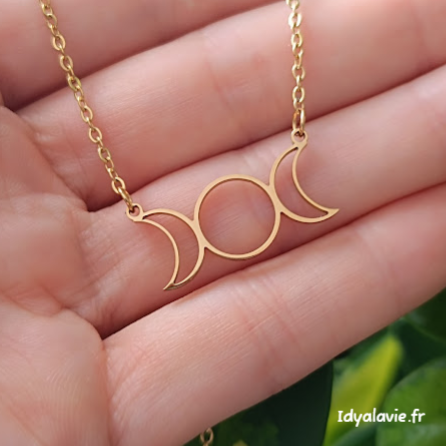 Pendentif Triple Lune
