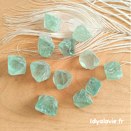 Fluorite /ine verte brute octaèdre