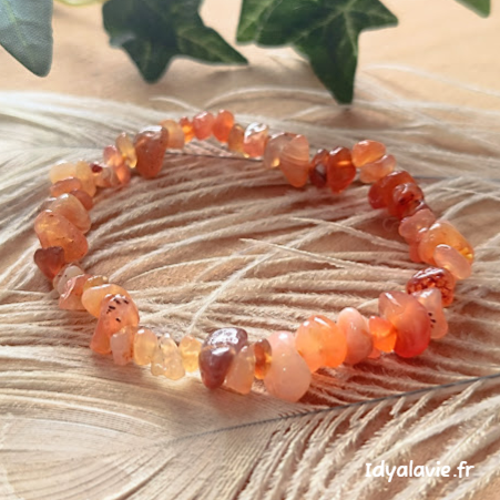 Bracelet baroque cornaline
