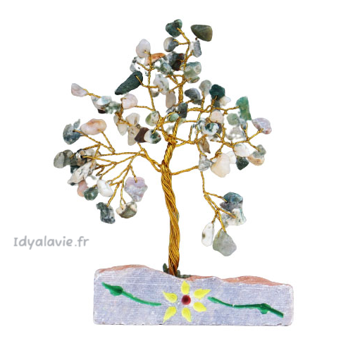 Arbre à gemmes agate arbre 80 pierres