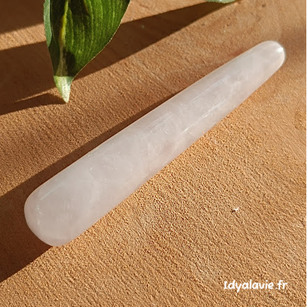Bâton de massage quartz rose