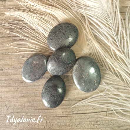 Hématite galet plat