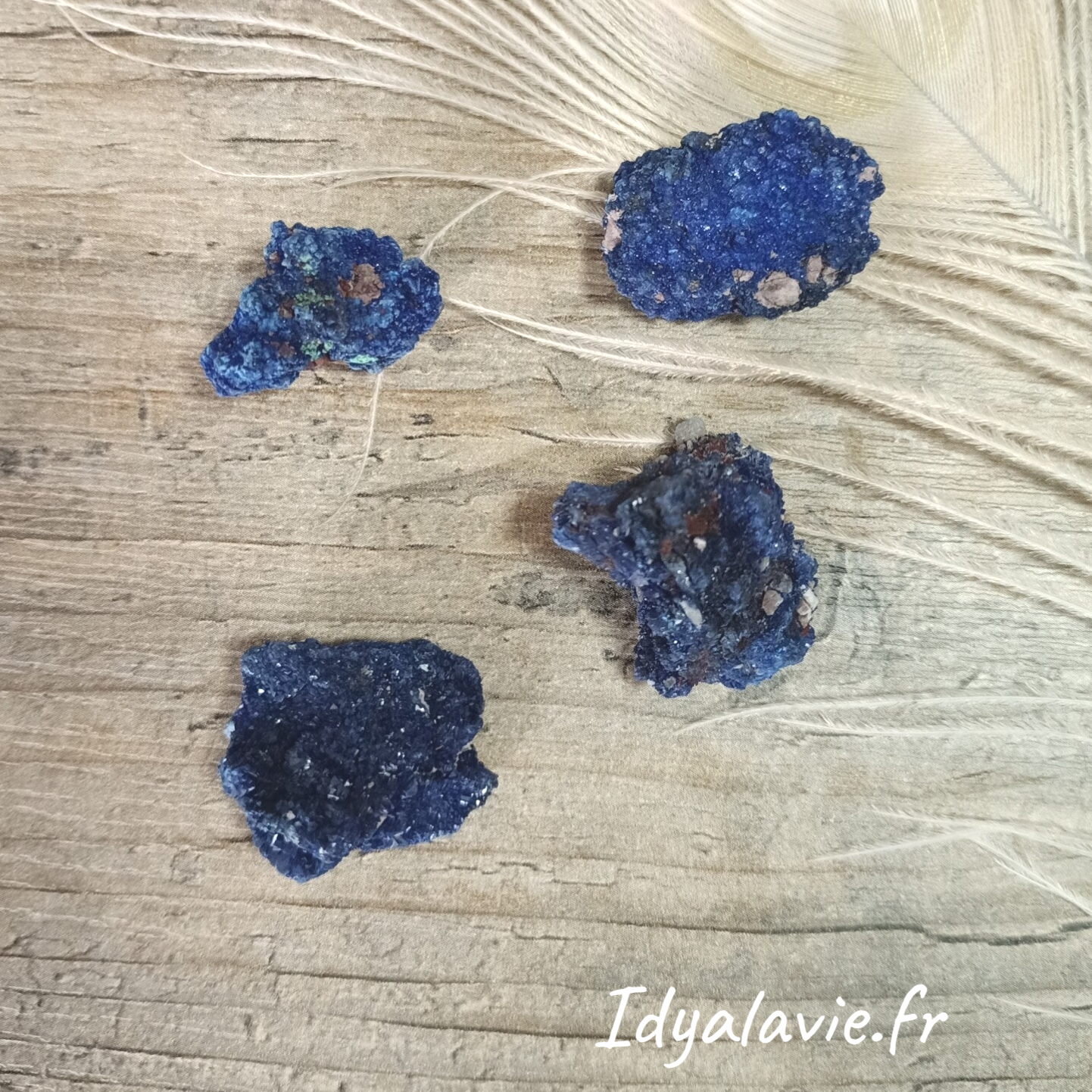 Azurite cristallisée brute AA