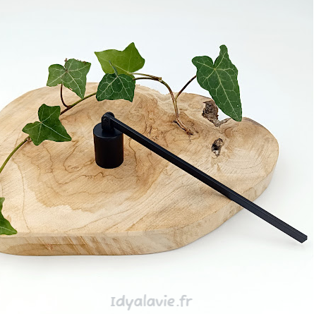 Eteignoir à bougie métal noir