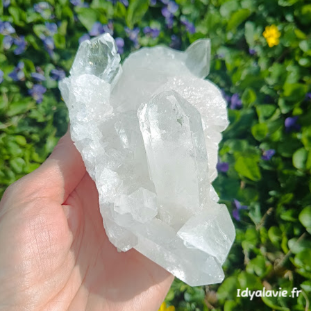 Cristal de roche amas 549g