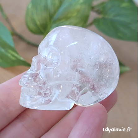Crâne de Cristal de Roche 96g