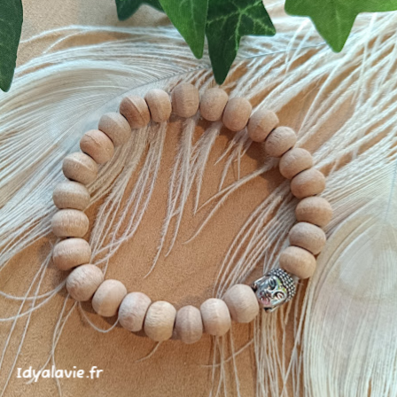 Bracelet Bouddha perles de santal
