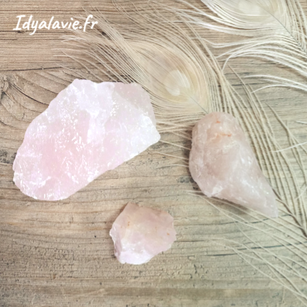 Quartz rose brut