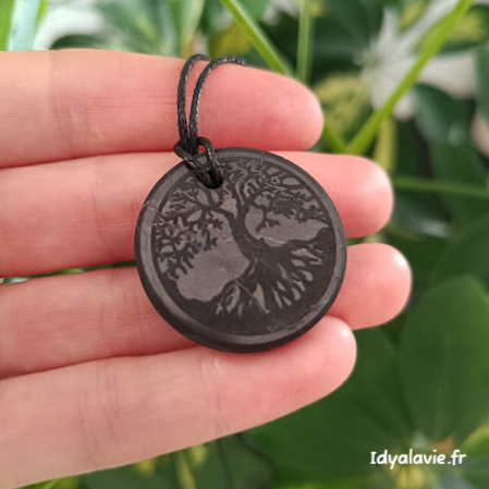 Pendentif Shungite Arbre de vie