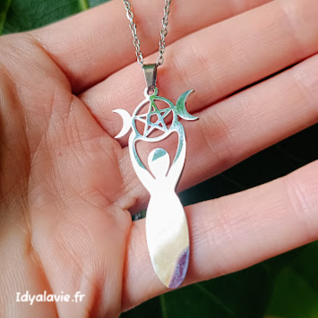 Pendentif Déesse Triple lune