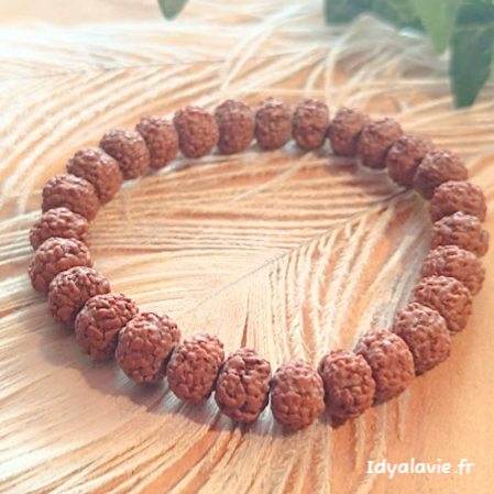 Bracelet en graines de Rudraksha