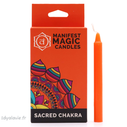 12 Bougies Manifest magiques oranges