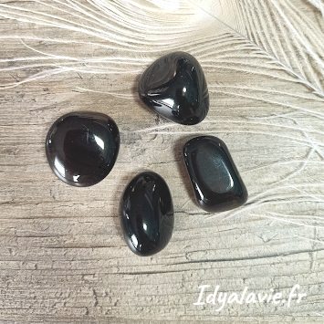 Obsidienne larme d'Apache polie extra