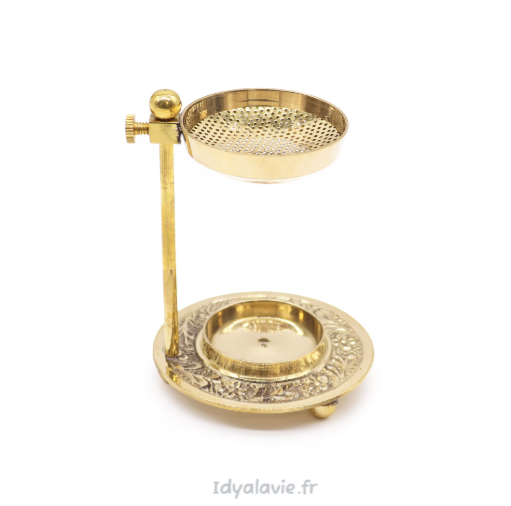 Brûle-encens laiton réglable