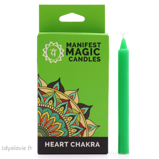 12 Bougies Manifest magiques vertes