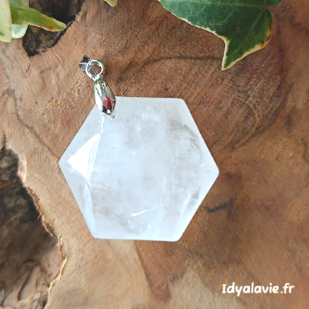 Pendentif Sceau de Salomon Cristal de roche