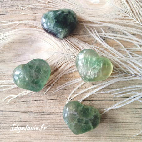 Fluorite verte cœur 3cm