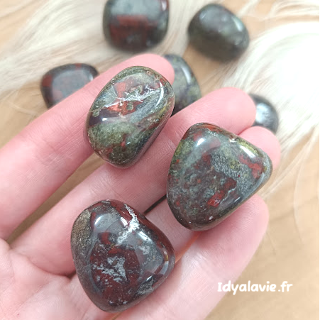 Jaspe sang de dragon roulée