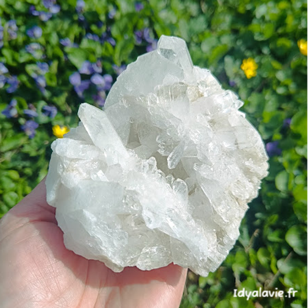 Cristal de roche amas 595g