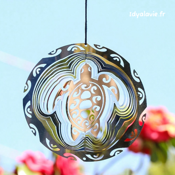 Mobile spinner tortue 3D