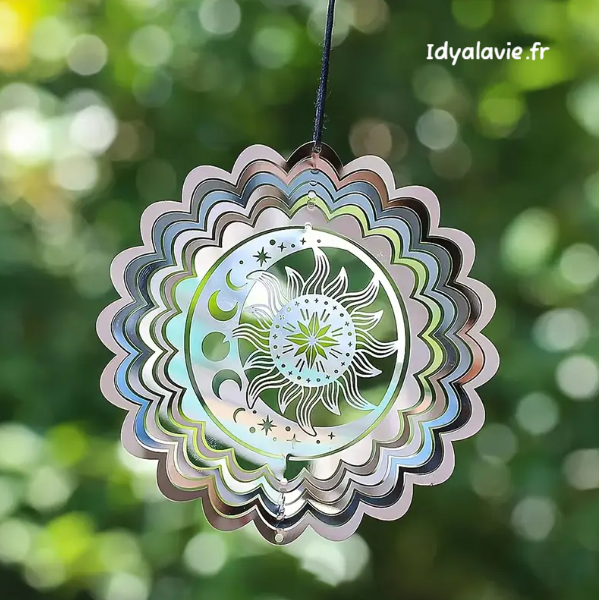 Mobile spinner Lune étoile 3D