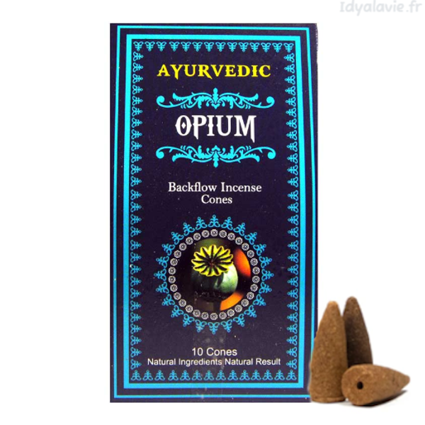 Cônes Ayurvédiques Backflow Opium