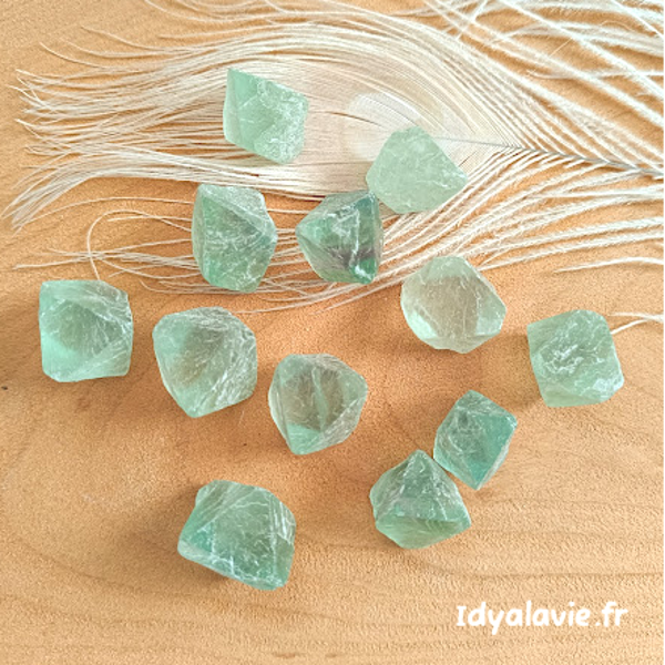 Fluorite /ine verte brute octaèdre