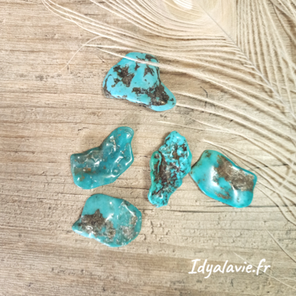 Turquoise naturelle roulée du Tibet