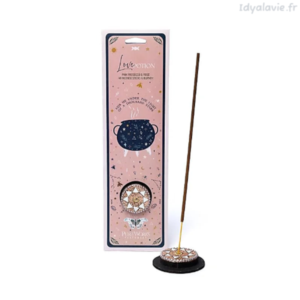 Encens Celestial Magic Philtre d'Amour + porte encens