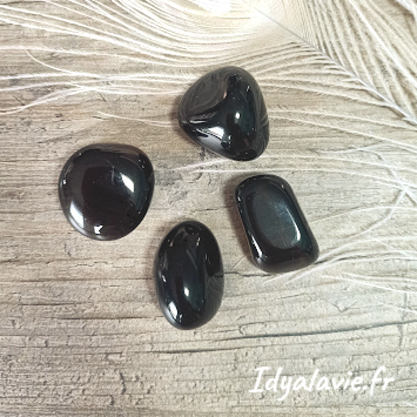 Obsidienne larme d'Apache polie extra