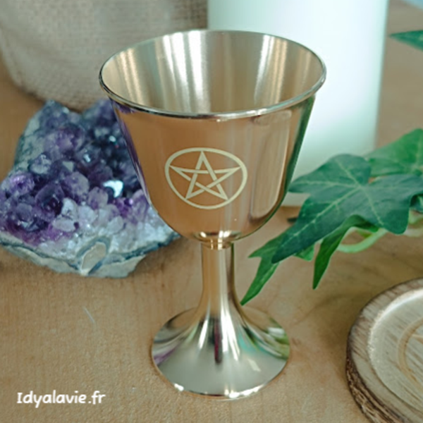 Petit calice à rituels pentacle