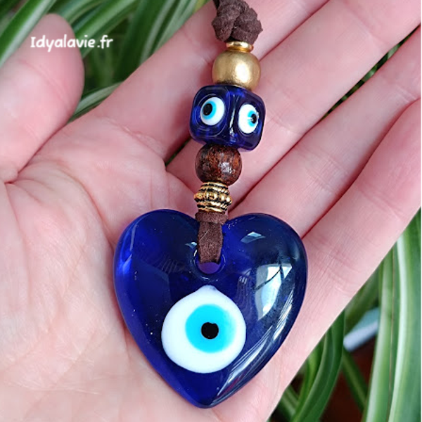 Amulette Nazar Boncuk Mauvais Œil Cœur