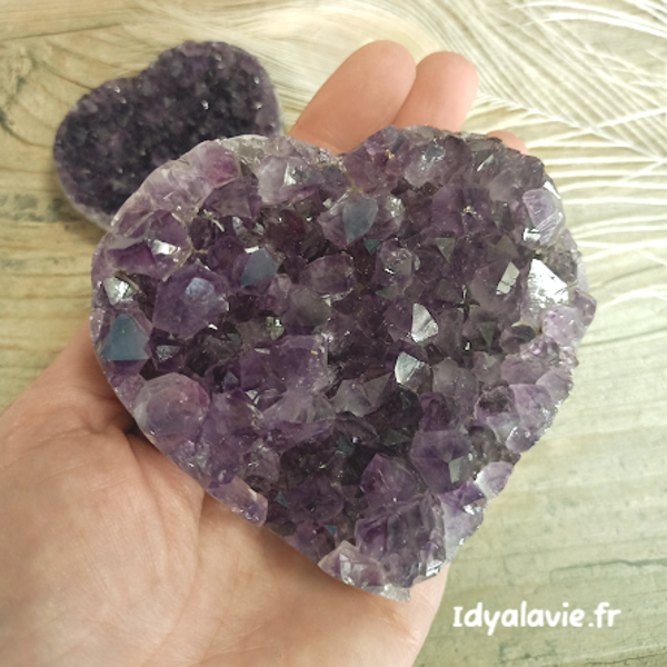 Améthyste cœur druse 366g Extra