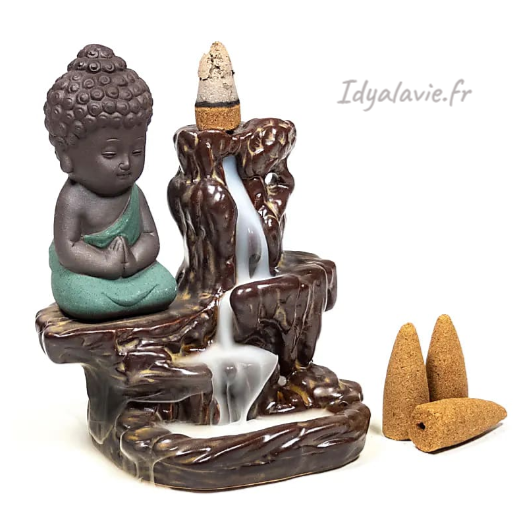 Fontaine à encens à refoulement Petit Bouddha