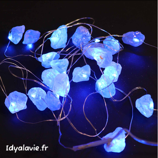 Guirlande lumineuse en Célestine