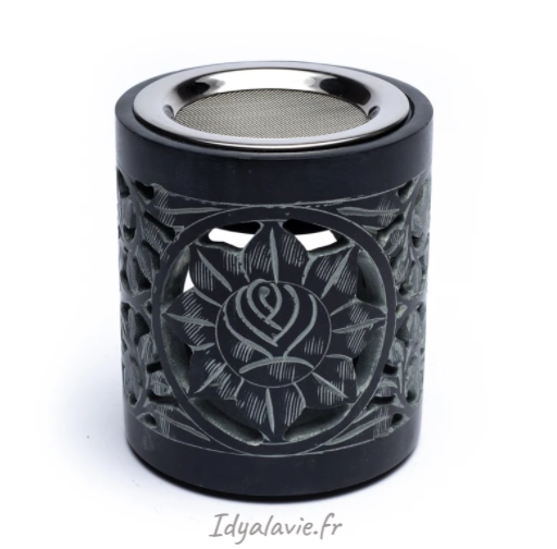 Brûleur encens ou huile en pierre à savon