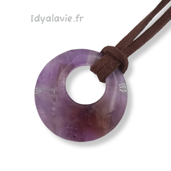 Pendentif Améthyste en cercle
