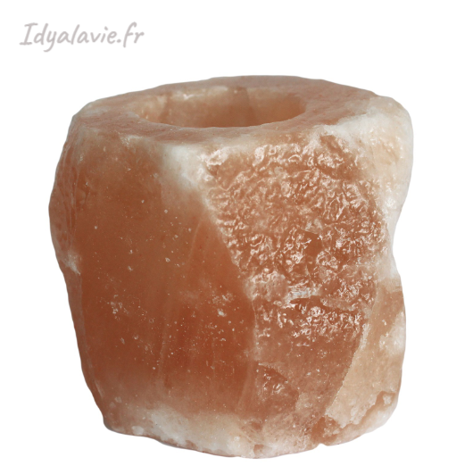 Photophore en Cristal de sel brute