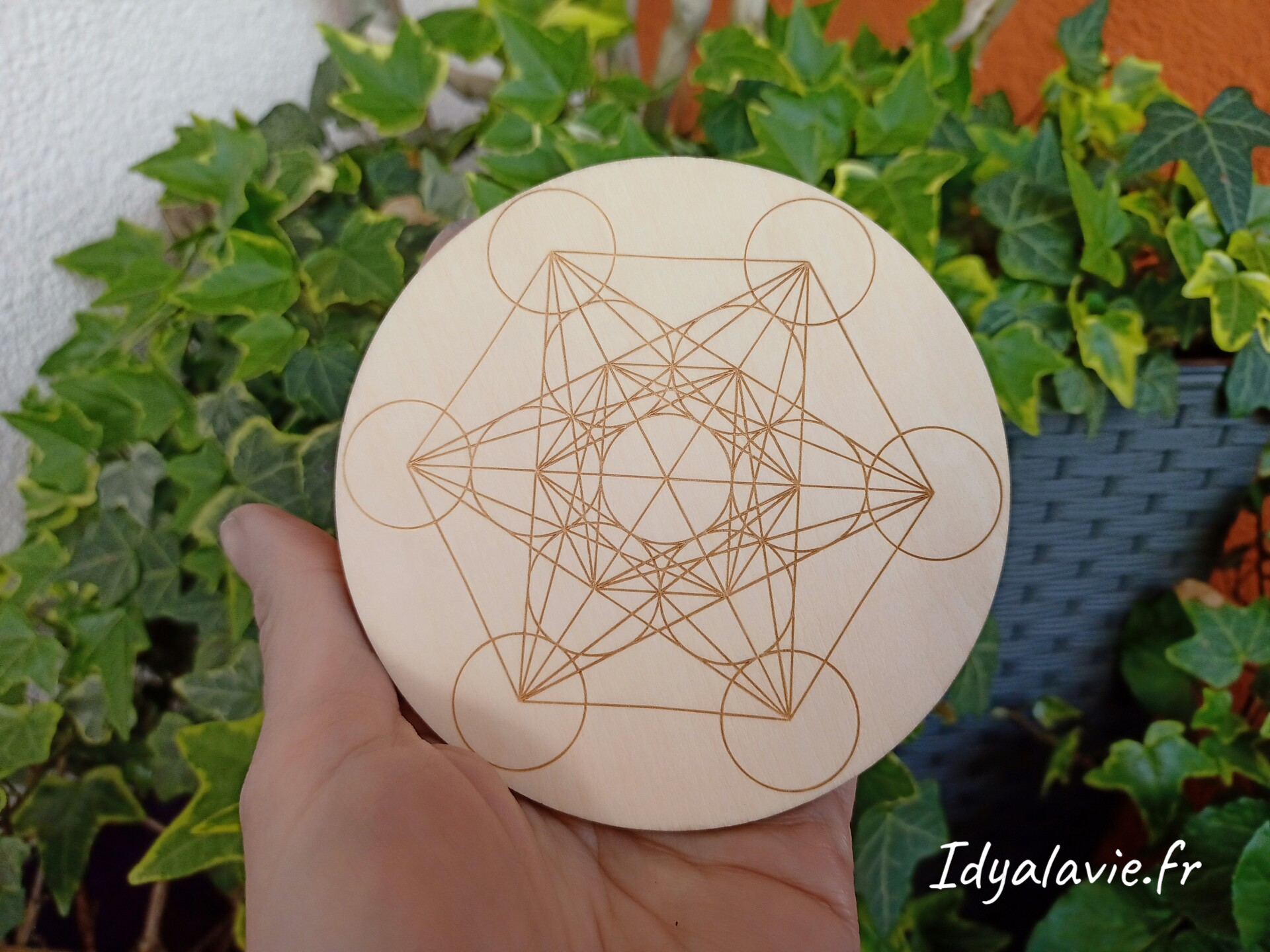 Petit plateau Cube de Métatron 10 cm