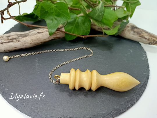 Pendule bois de buis Thot égyptien GM