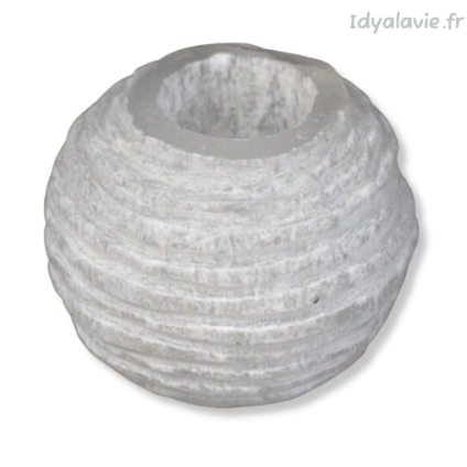 Photophore Flocon en sélénite