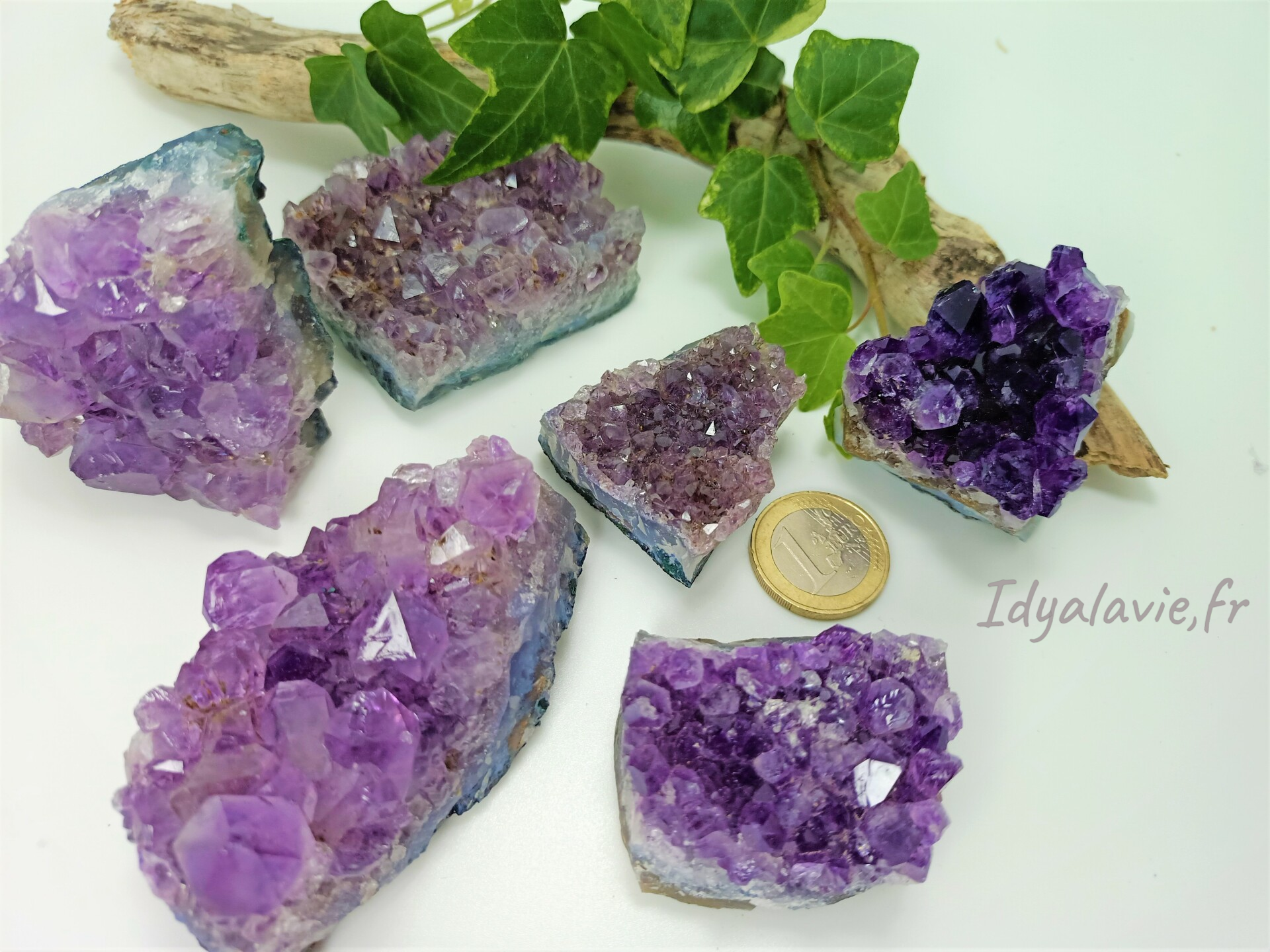 Améthyste mini druses 3 à 7 cm