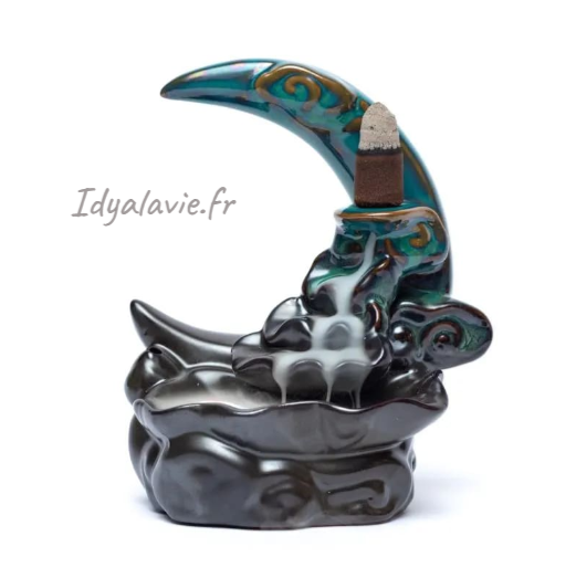 Fontaine à encens à refoulement Lune