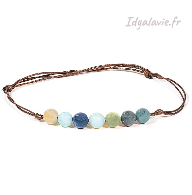 Bracelet ajustable Amazonite