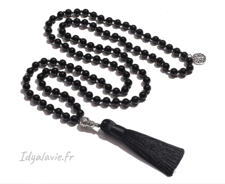 Mala en pierres Onyx noir